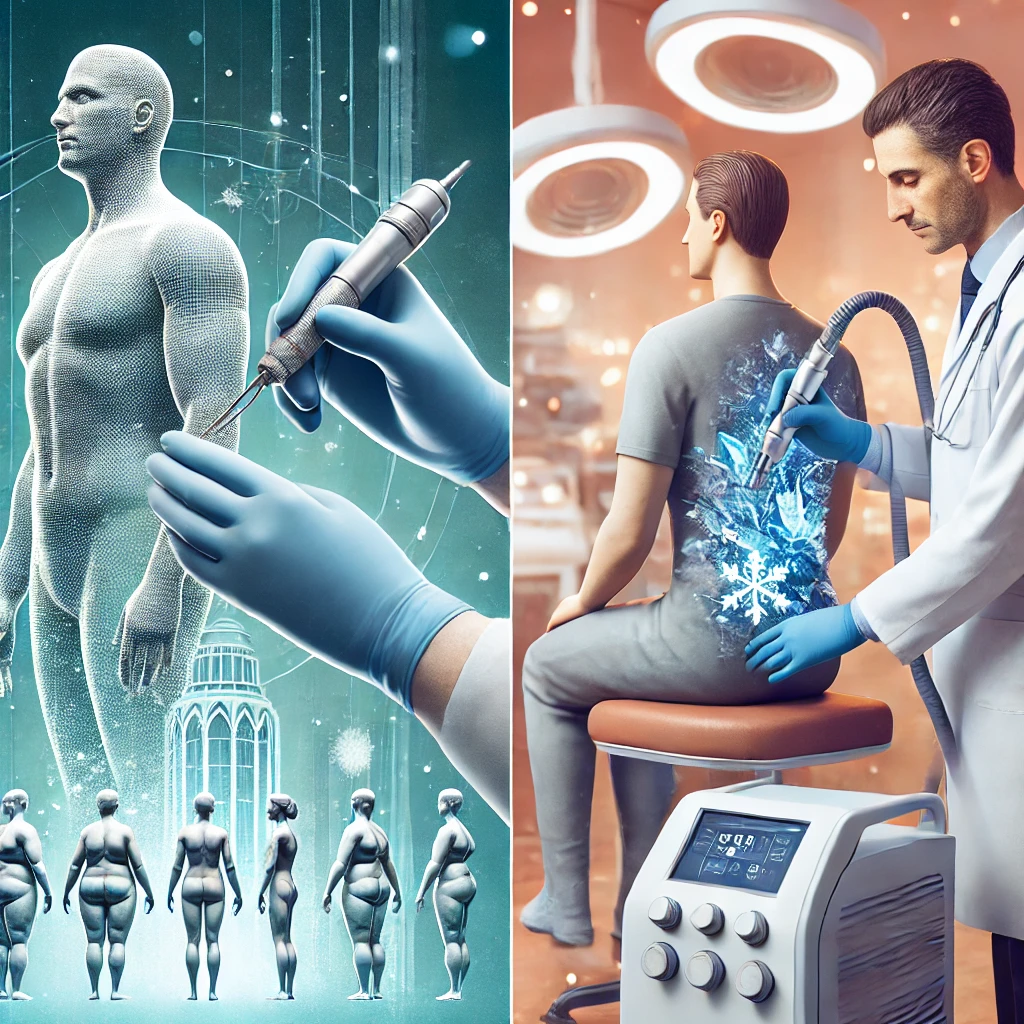 Liposuccion et cryolipolyse : Deux techniques, un même objectif