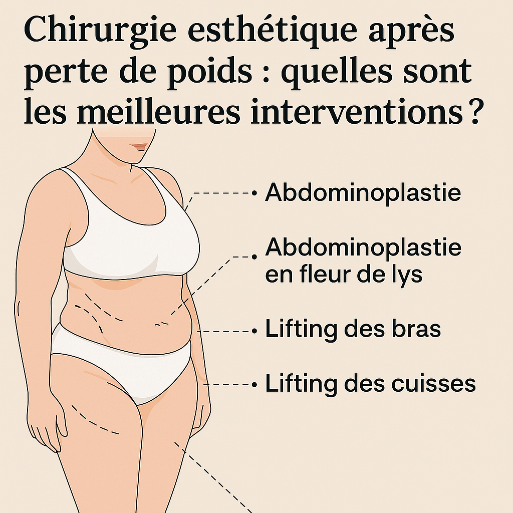 Chirurgie esthétique après perte de poids : quelles sont les meilleures interventions ?